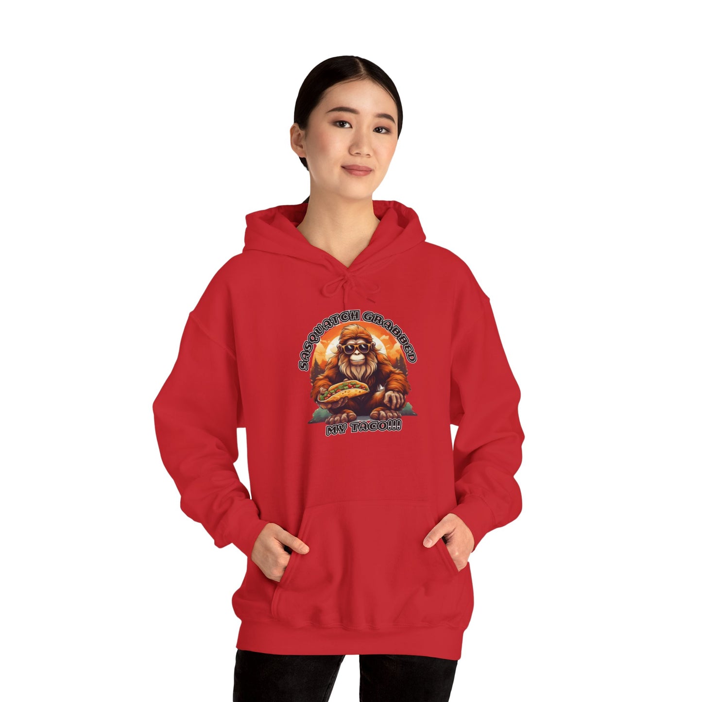 Sasquatch grabbed my taco! - Unisex Heavy Blend™ Hooded Sweatshirt