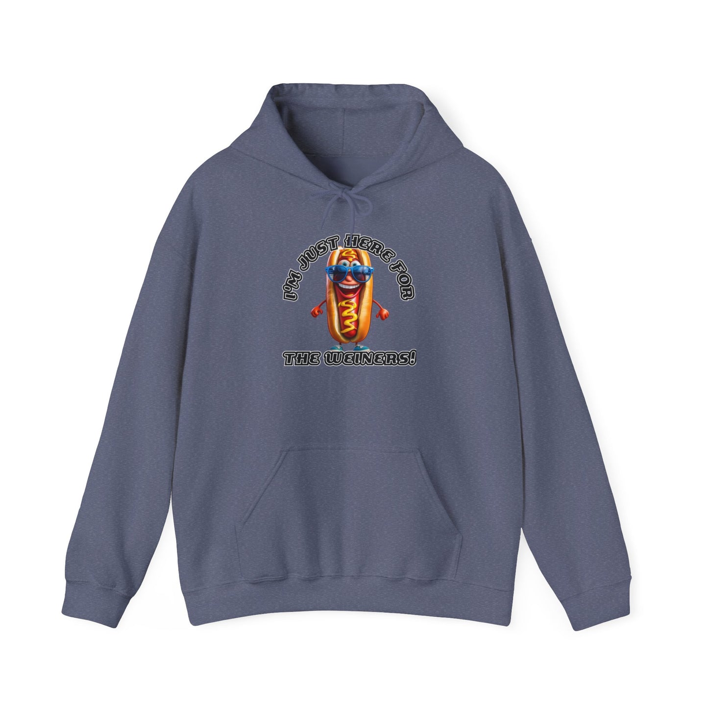 I'm just here for the weiners! - Unisex Heavy Blend™ Hooded Sweatshirt