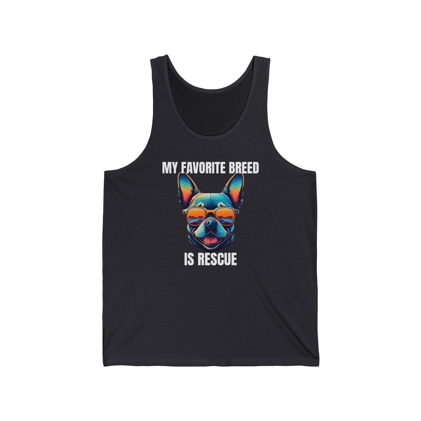 My favorite breed is rescue 3 - Unisex Jersey Tank