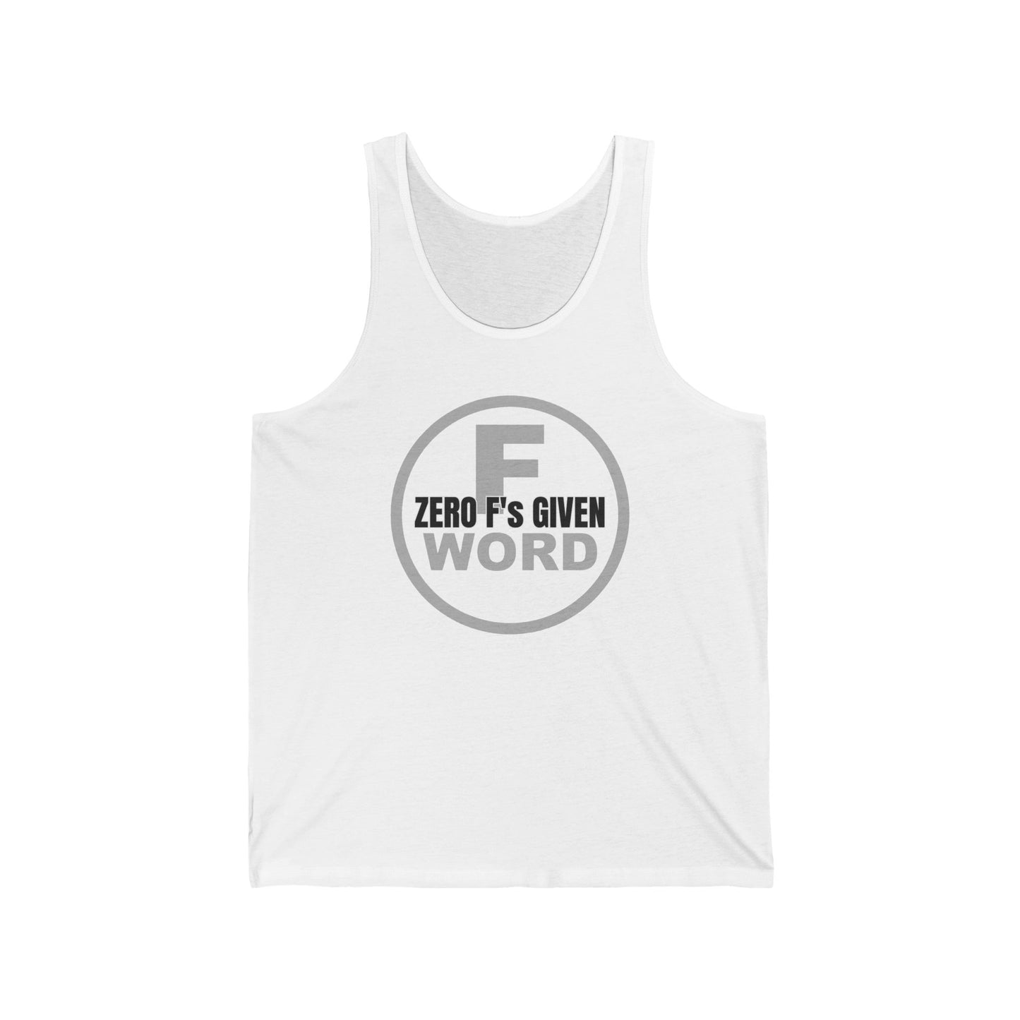 Zero F's given - Unisex Jersey Tank