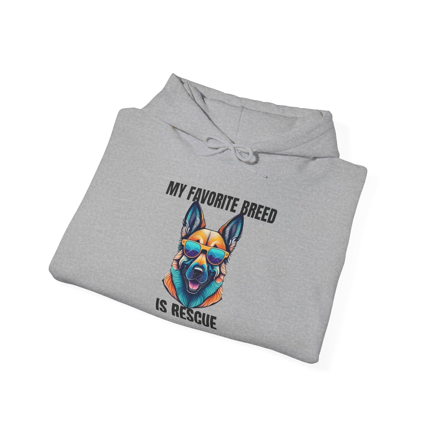 My favorite breed is rescue 6 - Unisex Heavy Blend™ Hooded Sweatshirt