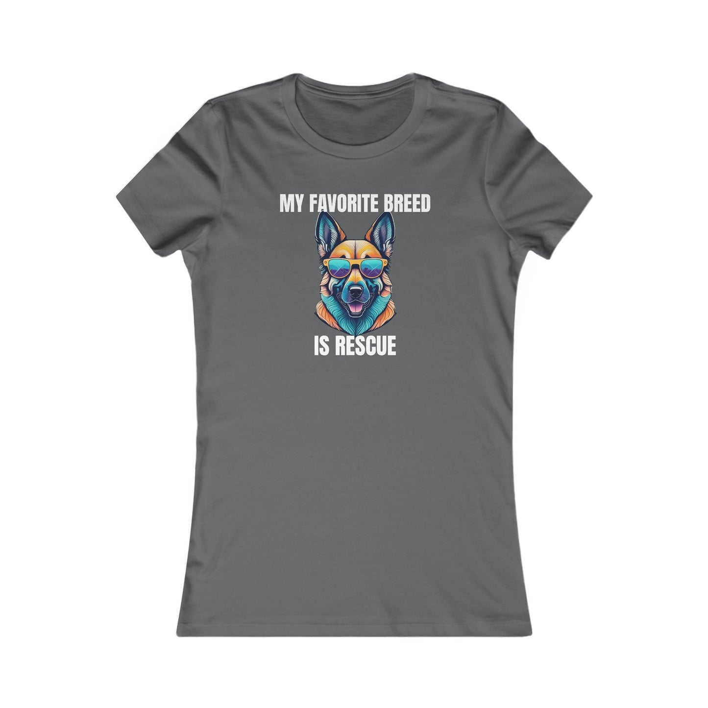 My favorite breed is rescue 6 - Women's Favorite Tee