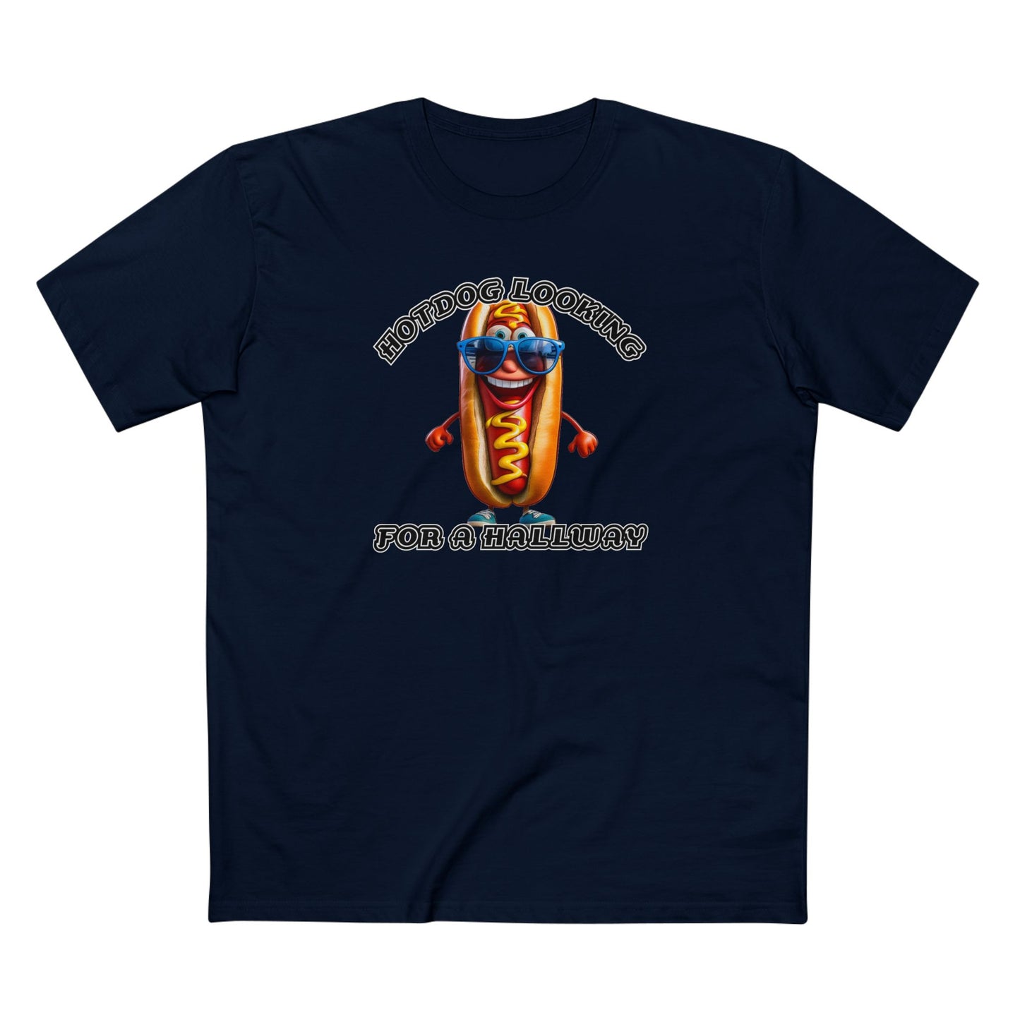 Hotdog looking for a hallway - Men's Staple Tee