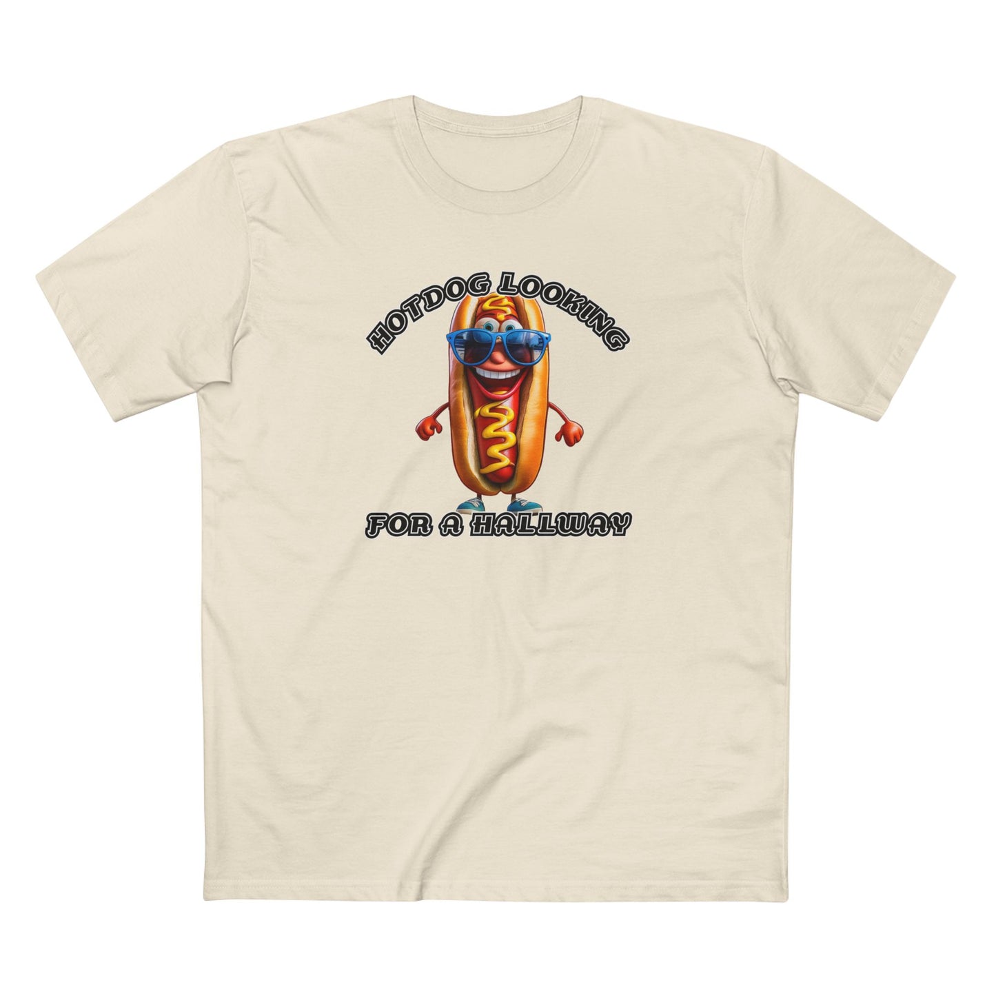 Hotdog looking for a hallway - Men's Staple Tee