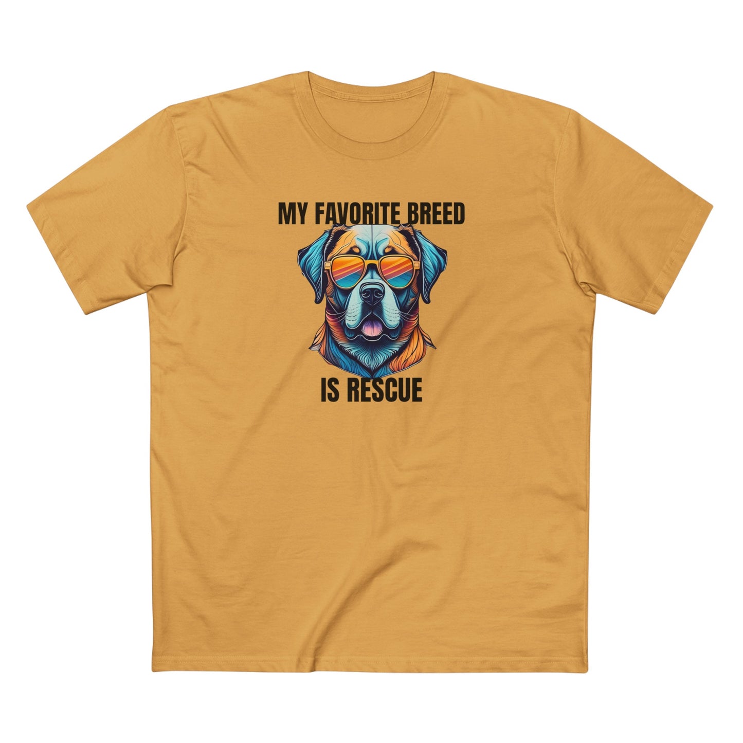 My favorite breed is rescue 5 - Men's Staple Tee