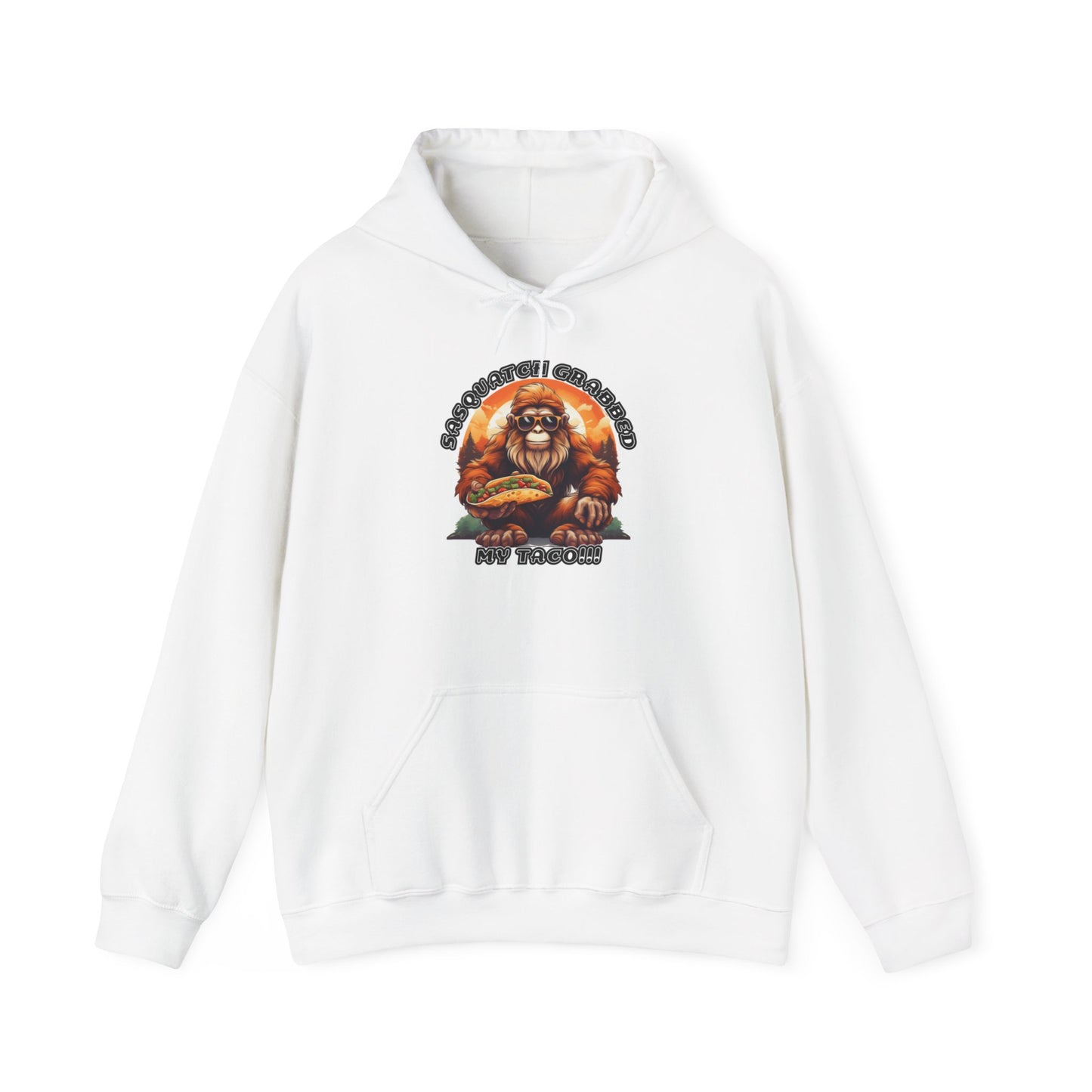 Sasquatch grabbed my taco! - Unisex Heavy Blend™ Hooded Sweatshirt