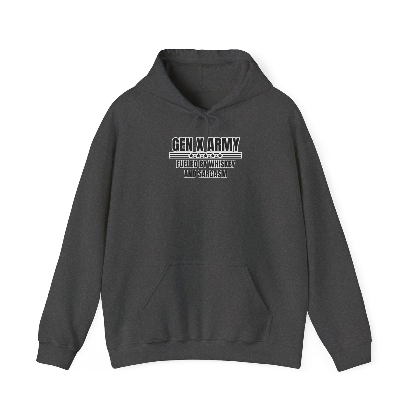 Fueled by whiskey and sarcasm - Unisex Heavy Blend™ Hooded Sweatshirt