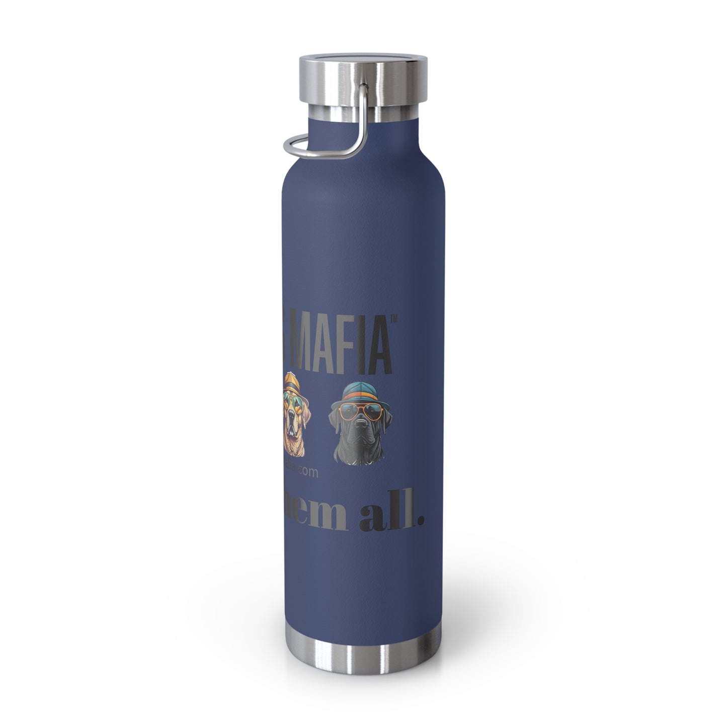 Protect them all with logo - Copper Vacuum Insulated Bottle, 22oz