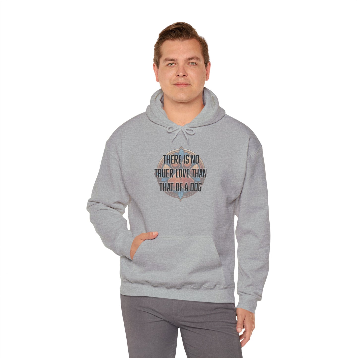 There is no truer love than that of a dog - Unisex Heavy Blend™ Hooded Sweatshirt