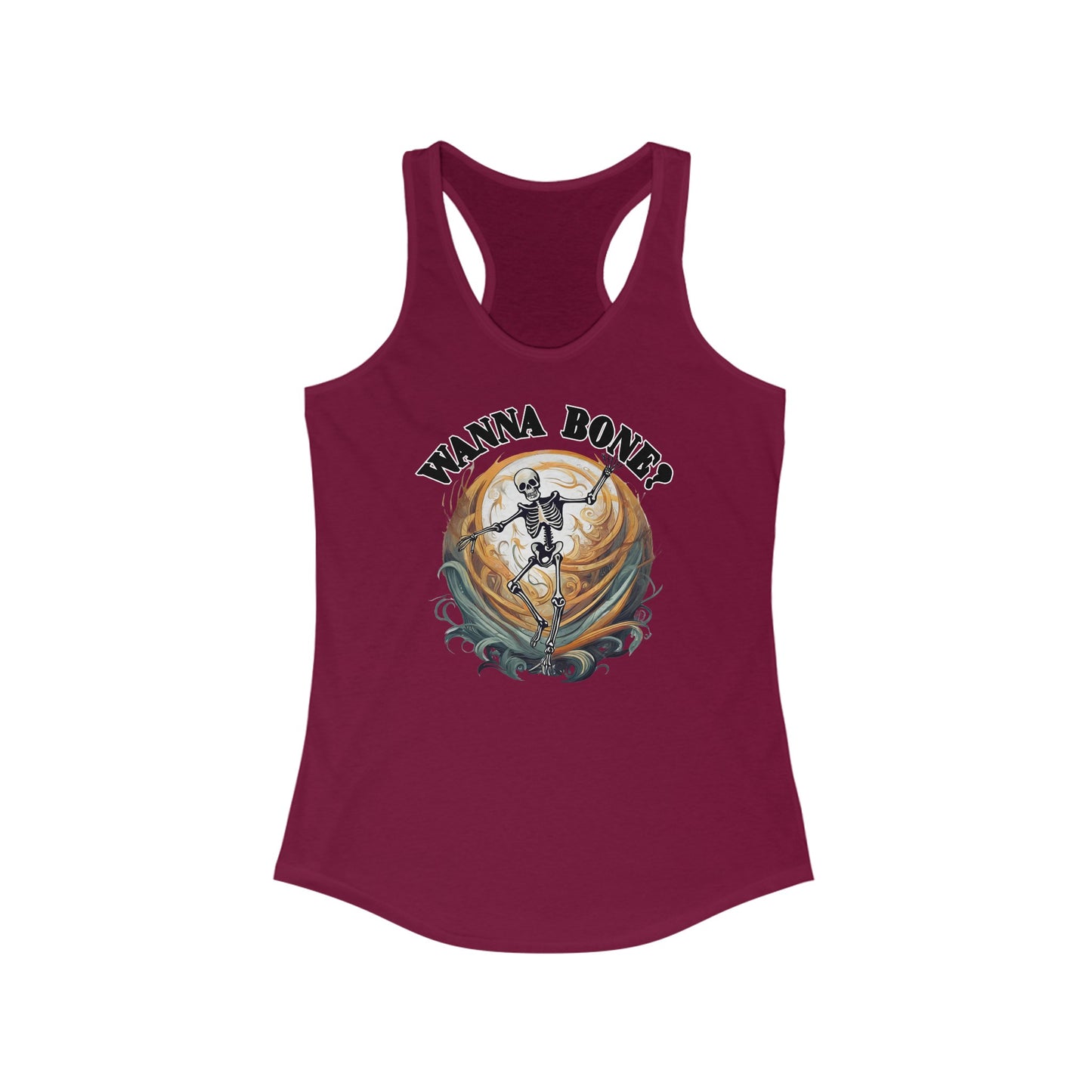 Wanna bone? - Women's Ideal Racerback Tank