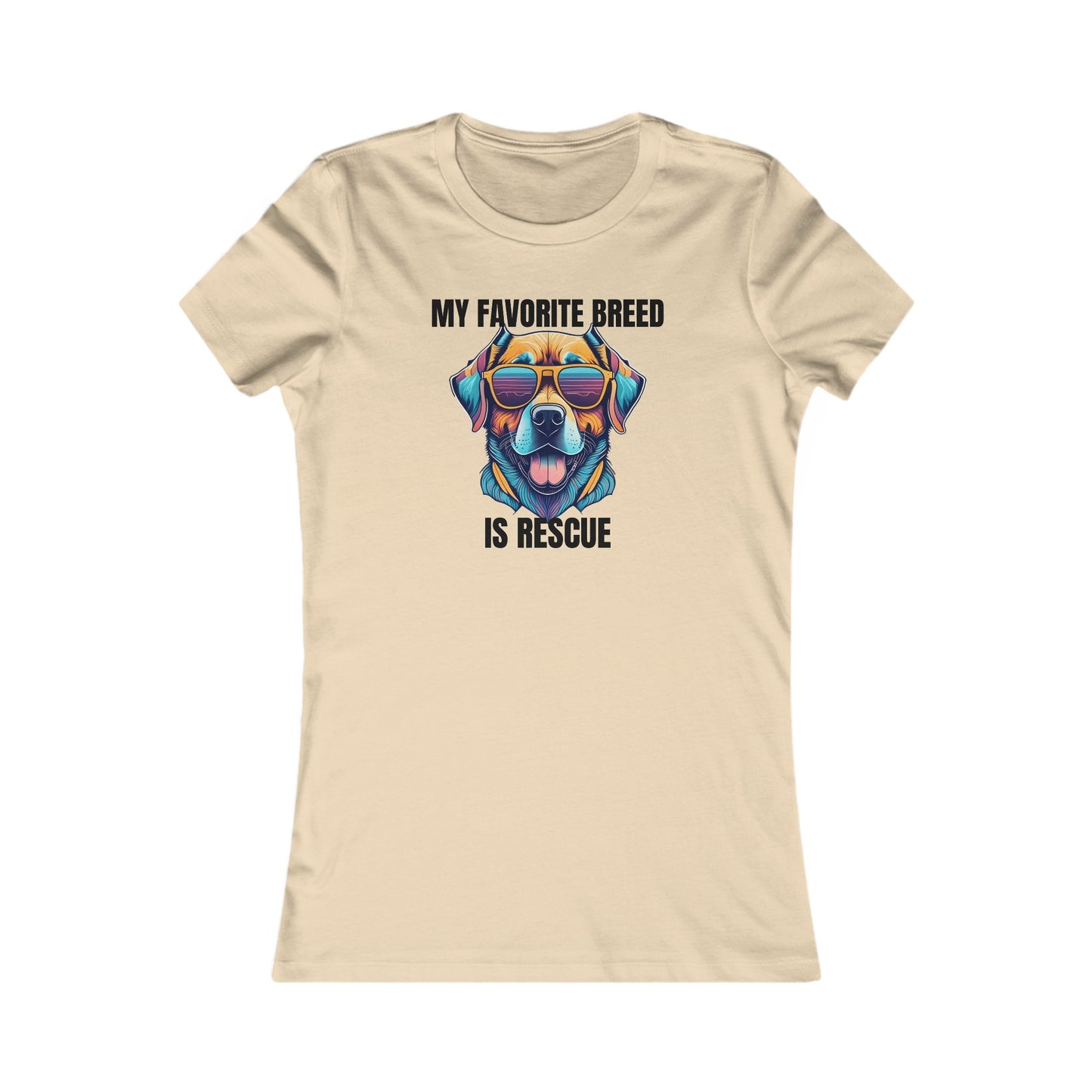 My favorite breed is rescue 4 - Women's Favorite Tee