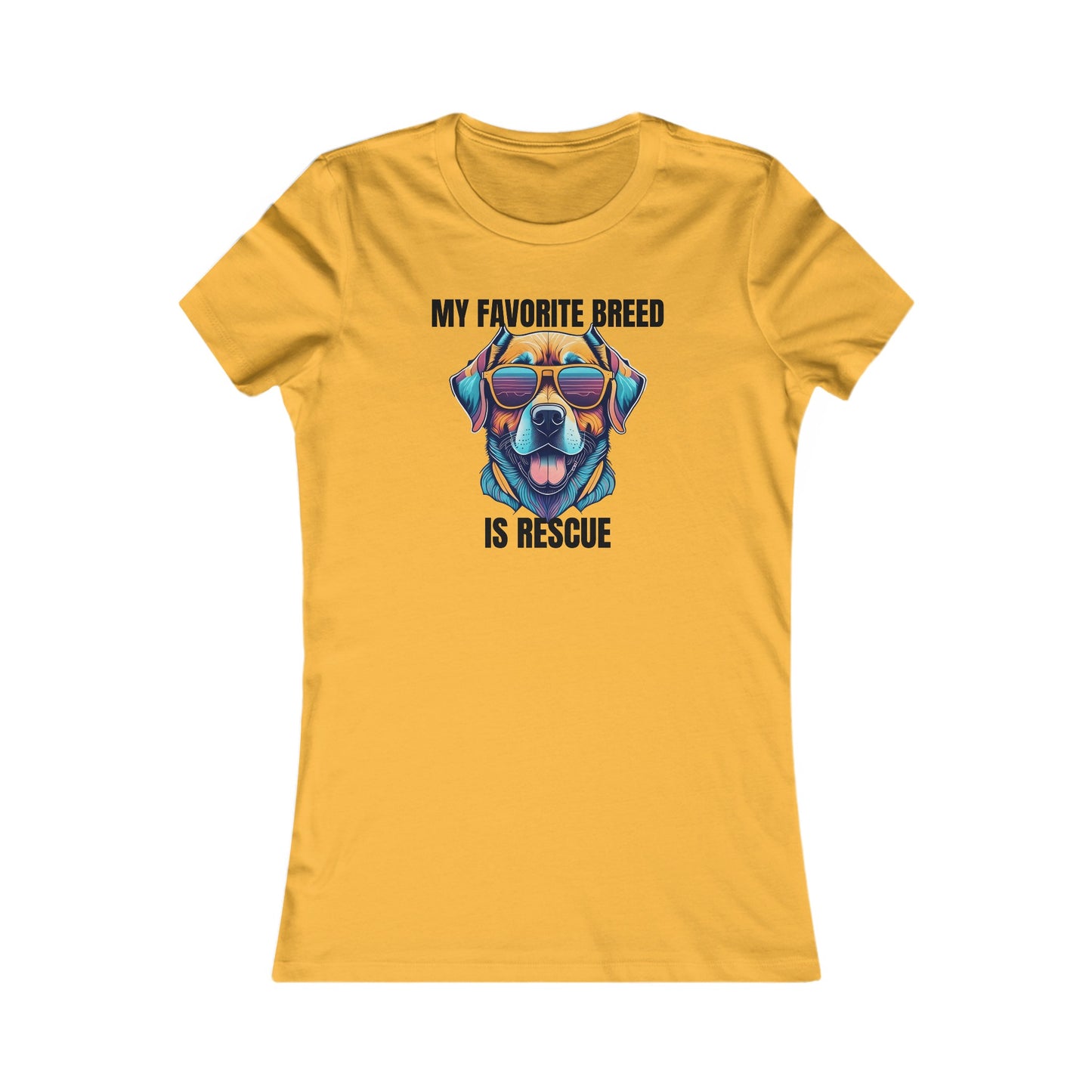 My favorite breed is rescue 4 - Women's Favorite Tee