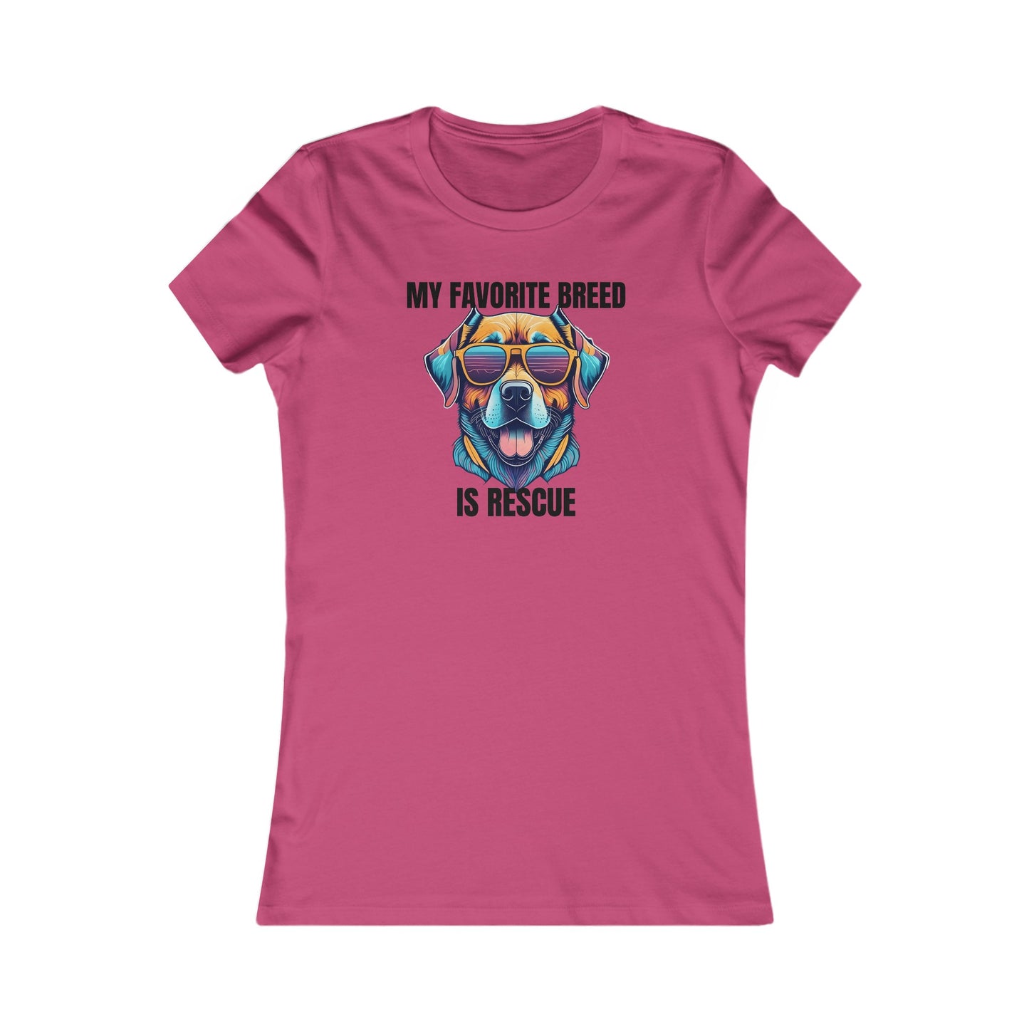 My favorite breed is rescue 4 - Women's Favorite Tee