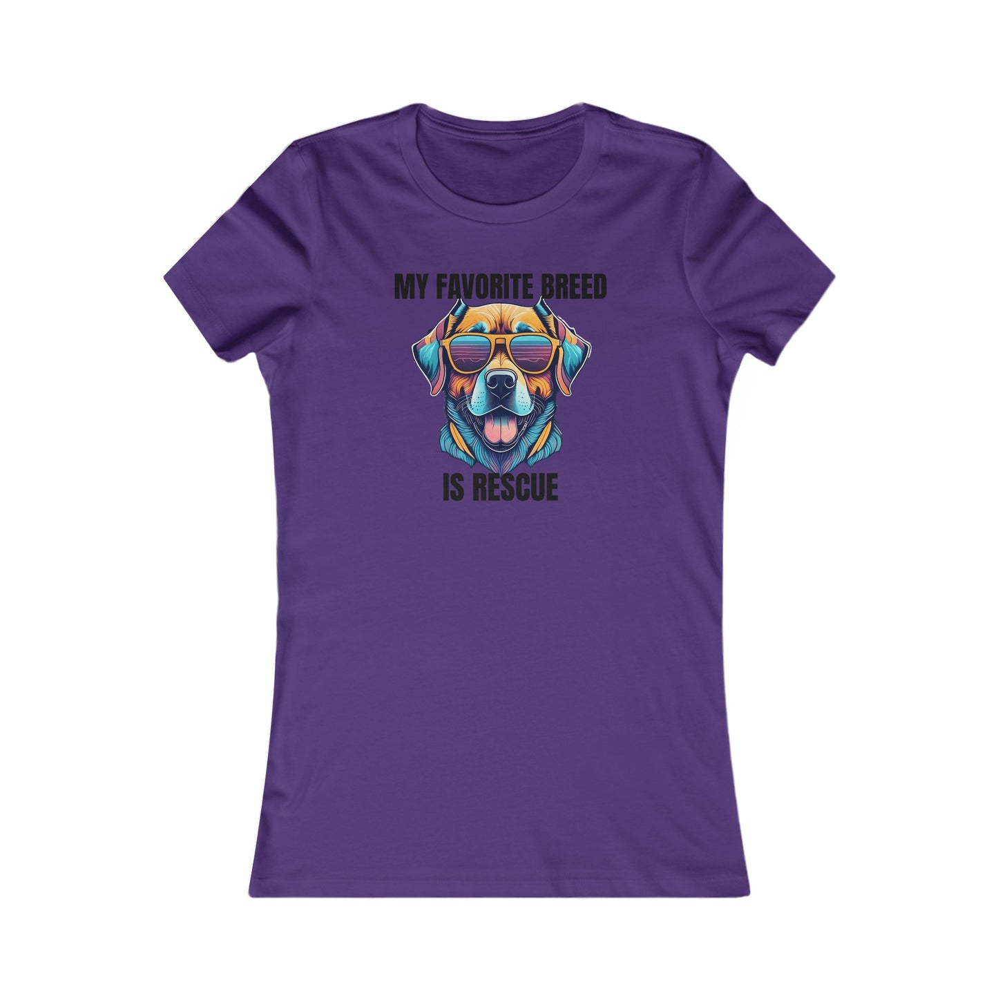 My favorite breed is rescue 4 - Women's Favorite Tee