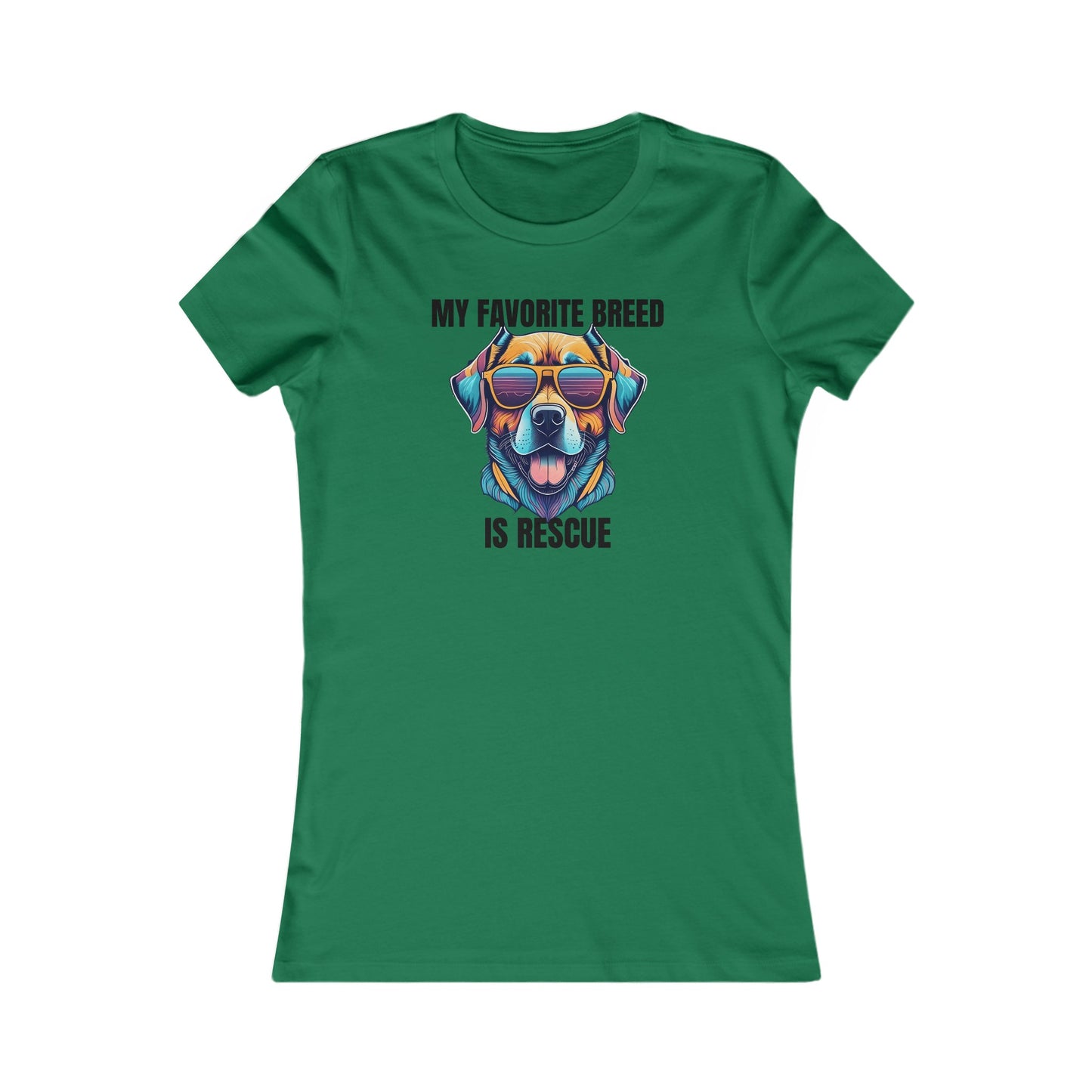 My favorite breed is rescue 4 - Women's Favorite Tee