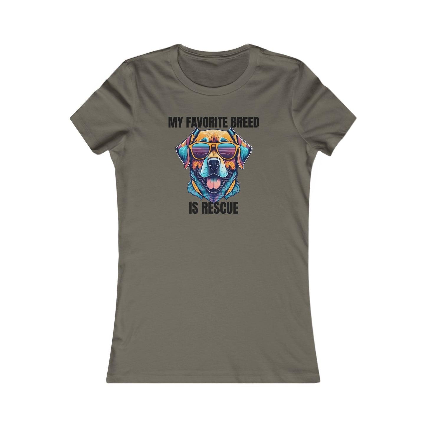 My favorite breed is rescue 4 - Women's Favorite Tee