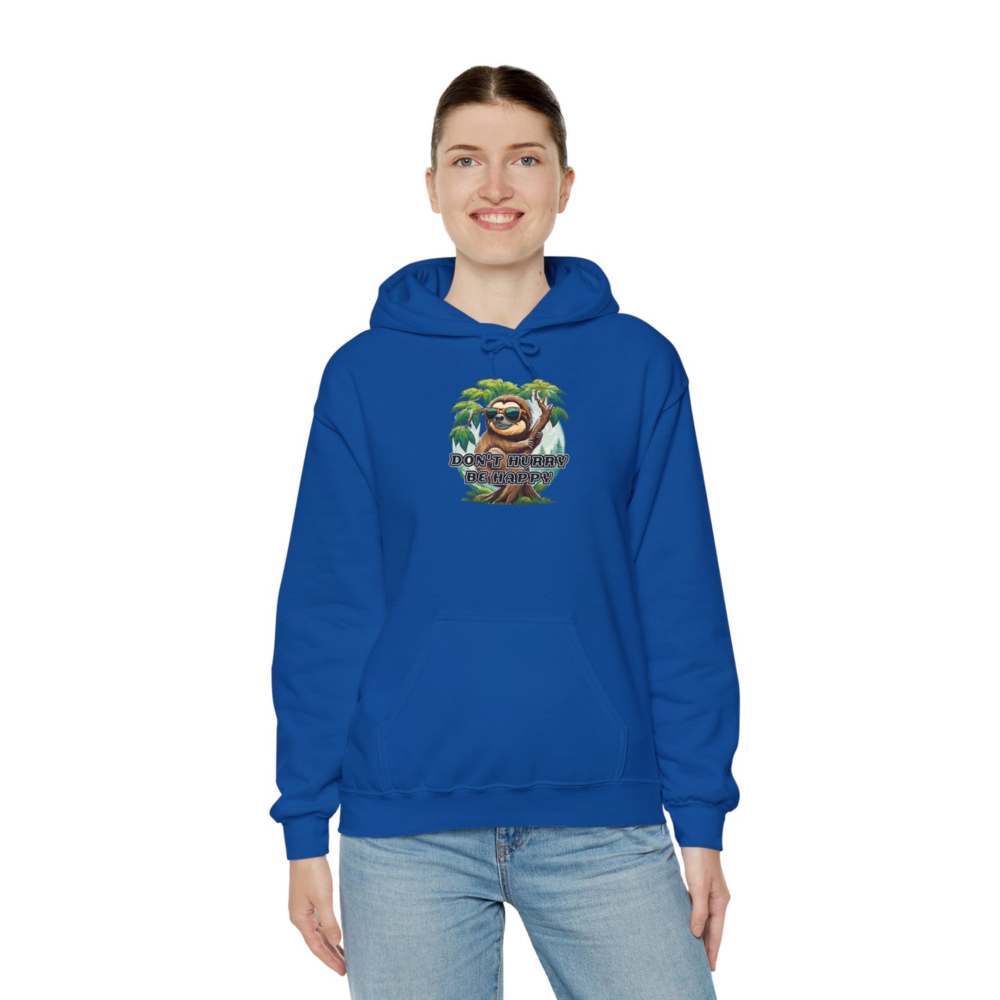 Don't hurry be happy - Unisex Heavy Blend™ Hooded Sweatshirt