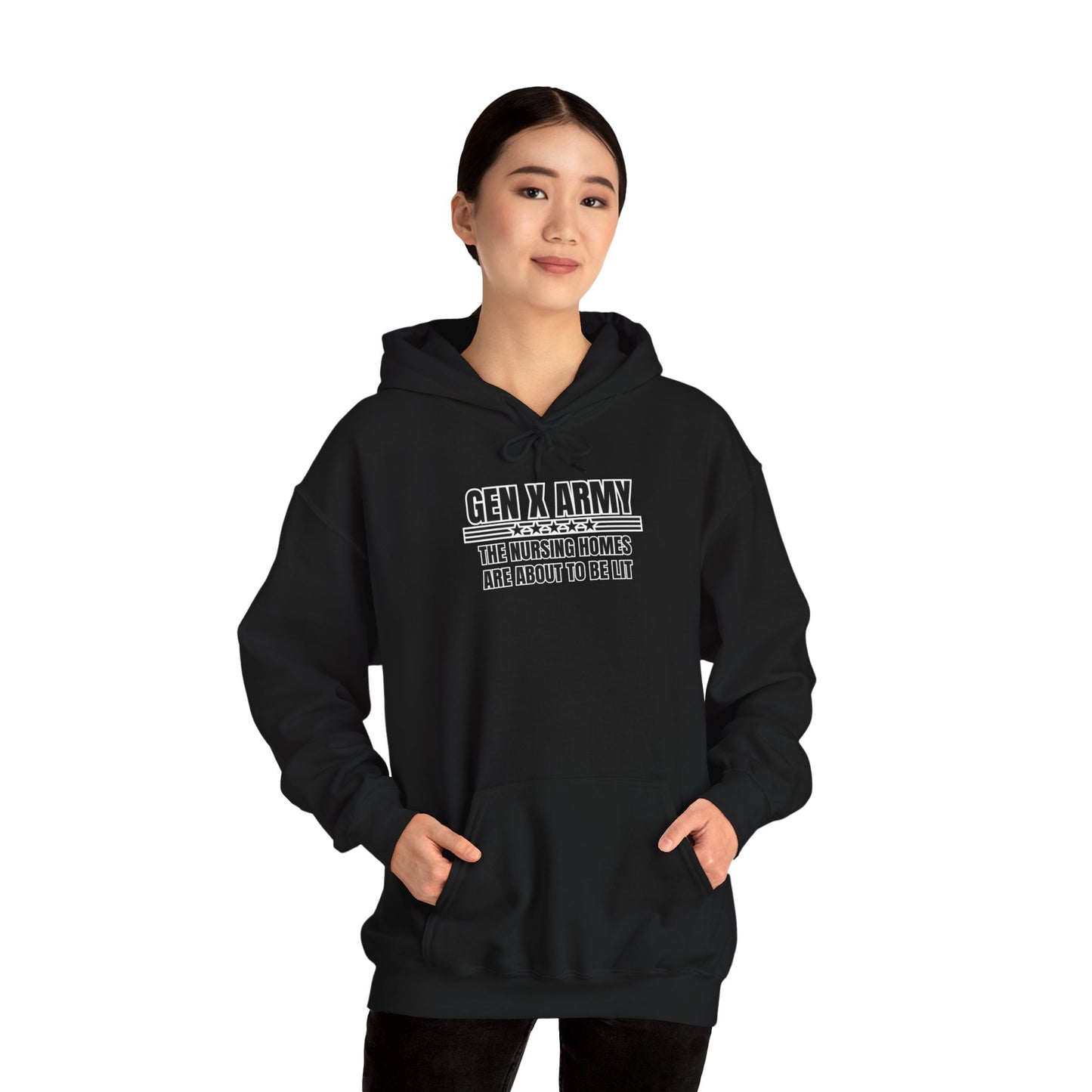 The nursing homes are about to be lit - Unisex Heavy Blend™ Hooded Sweatshirt