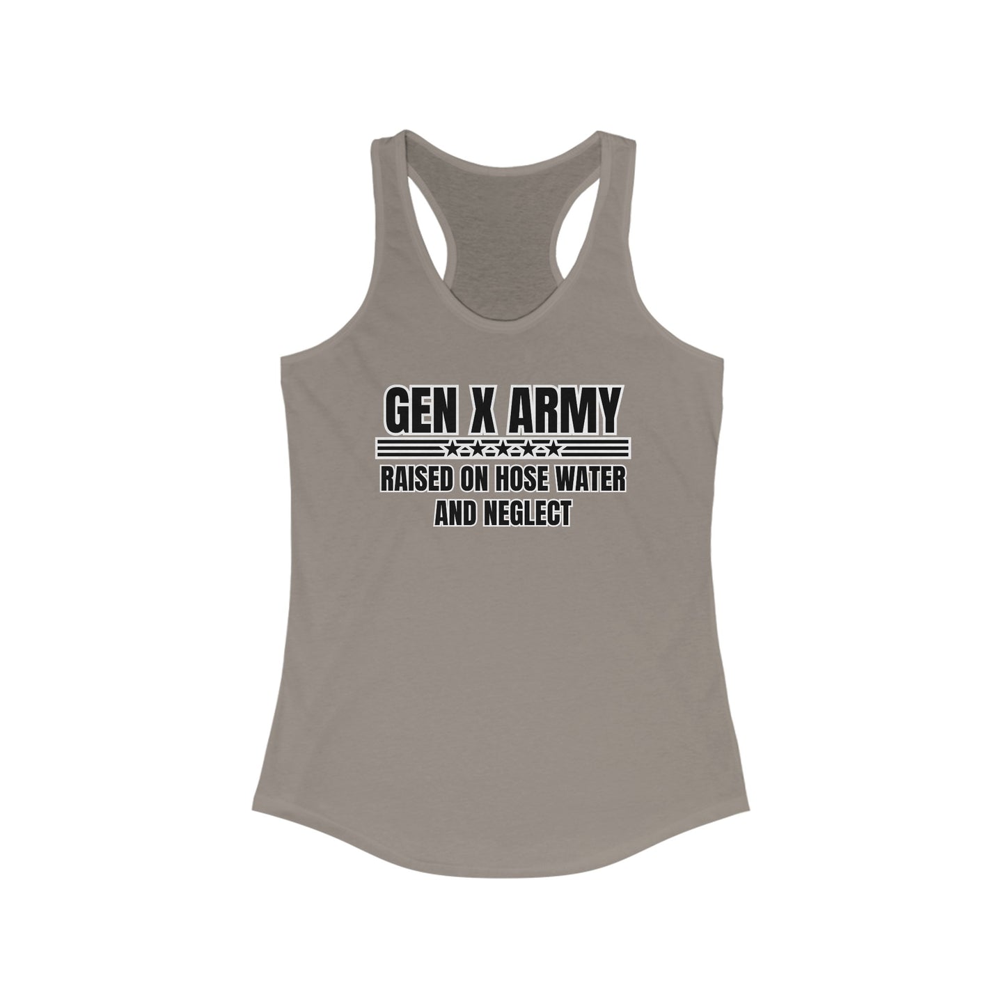 Hose water and neglect - Women's Ideal Racerback Tank