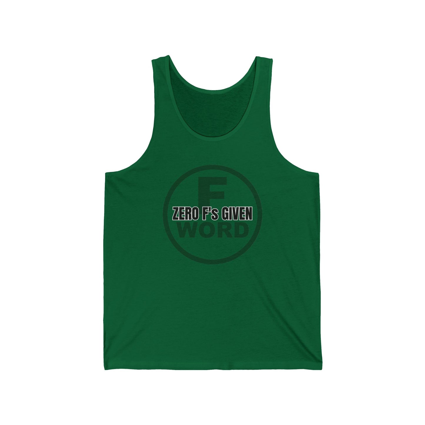 Zero F's given - Unisex Jersey Tank