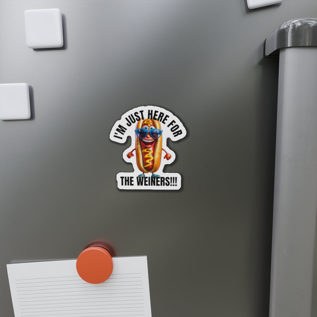 I'm just here for the weiners! - Die-Cut Magnets