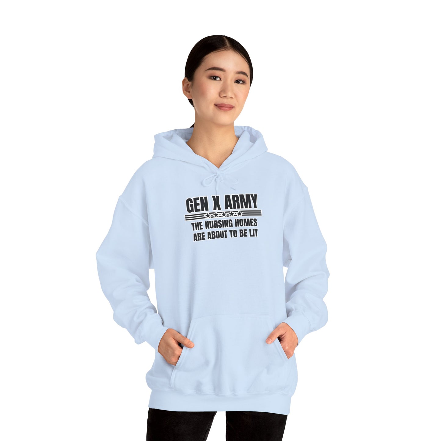 The nursing homes are about to be lit - Unisex Heavy Blend™ Hooded Sweatshirt