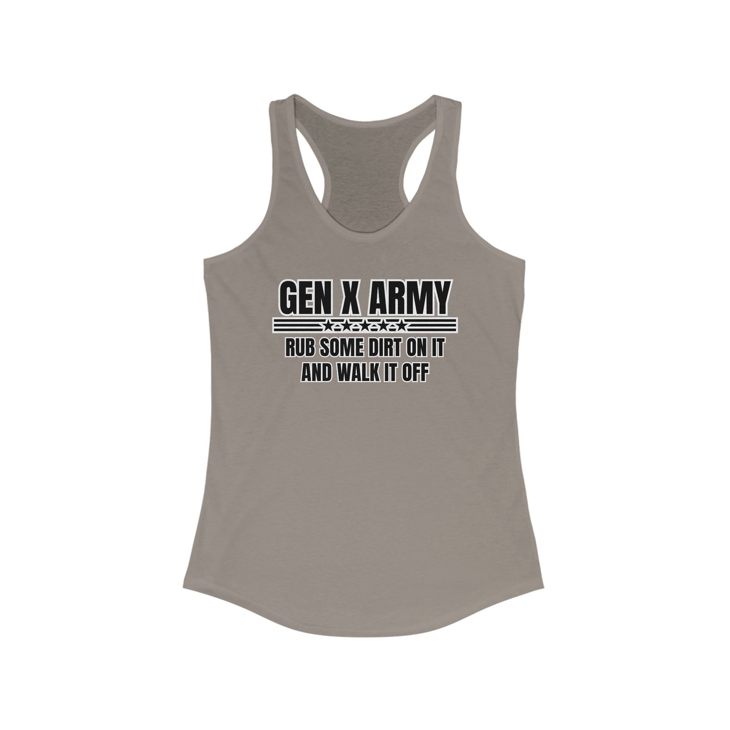 Rub some dirt on it and walk it off - Women's Ideal Racerback Tank