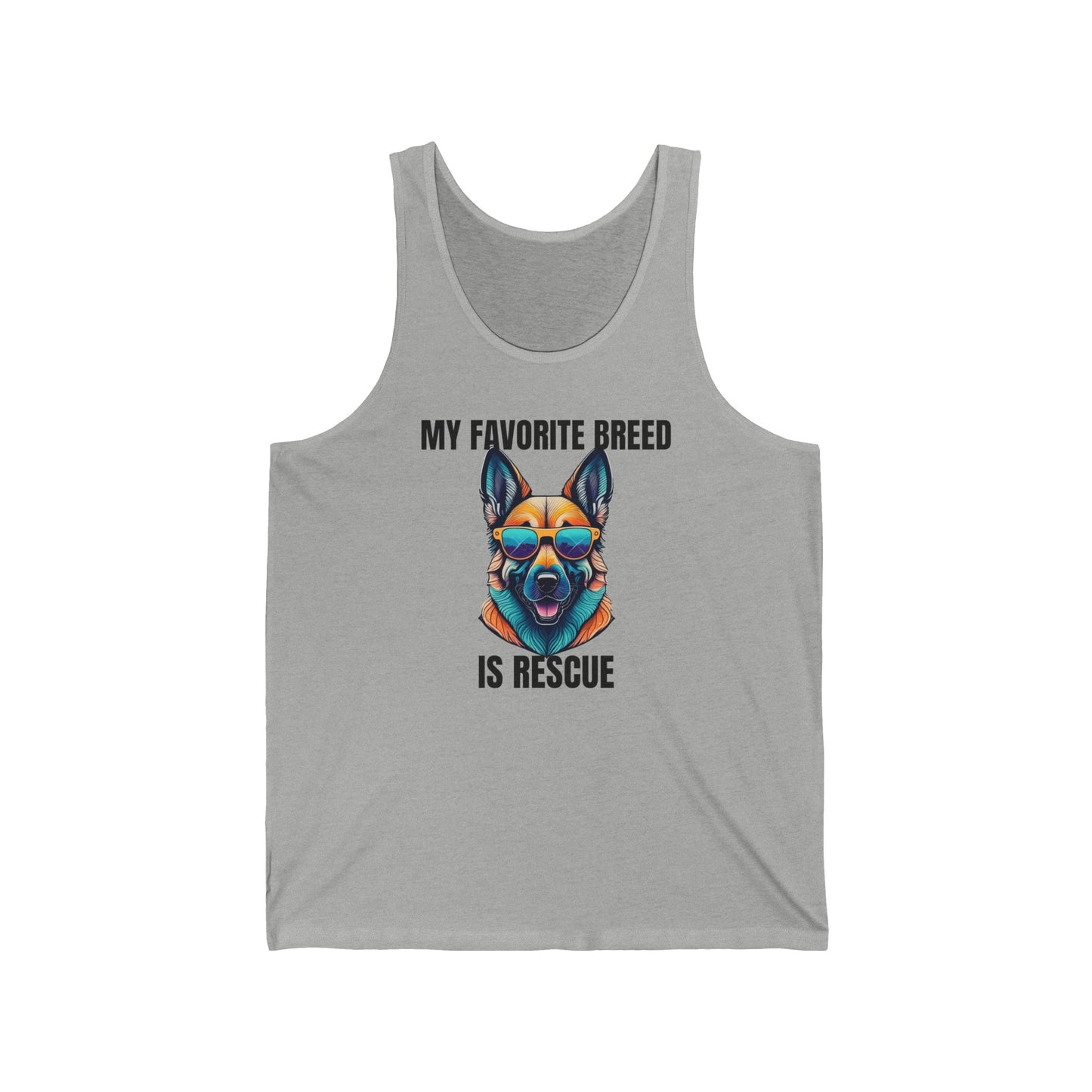 My favorite breed is rescue 6 - Unisex Jersey Tank