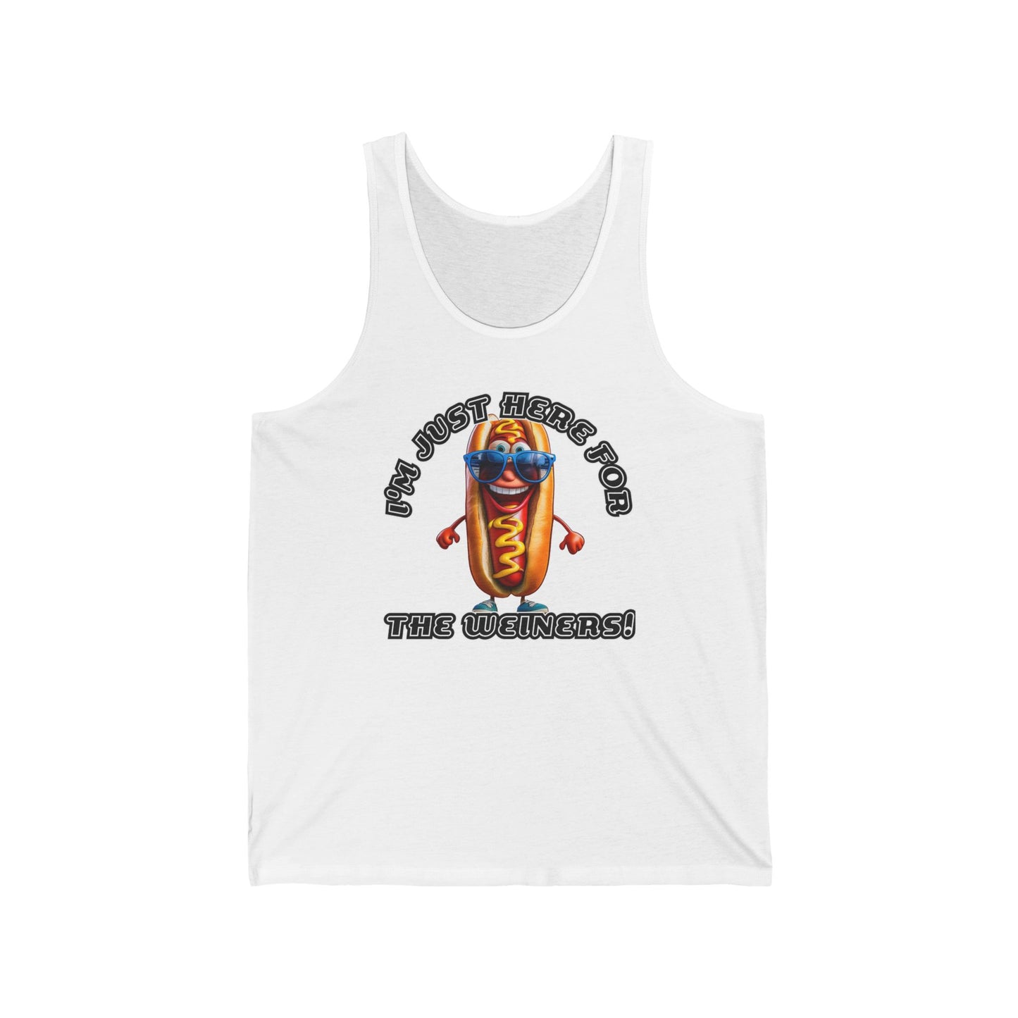 I'm just here for the weiners! - Unisex Jersey Tank