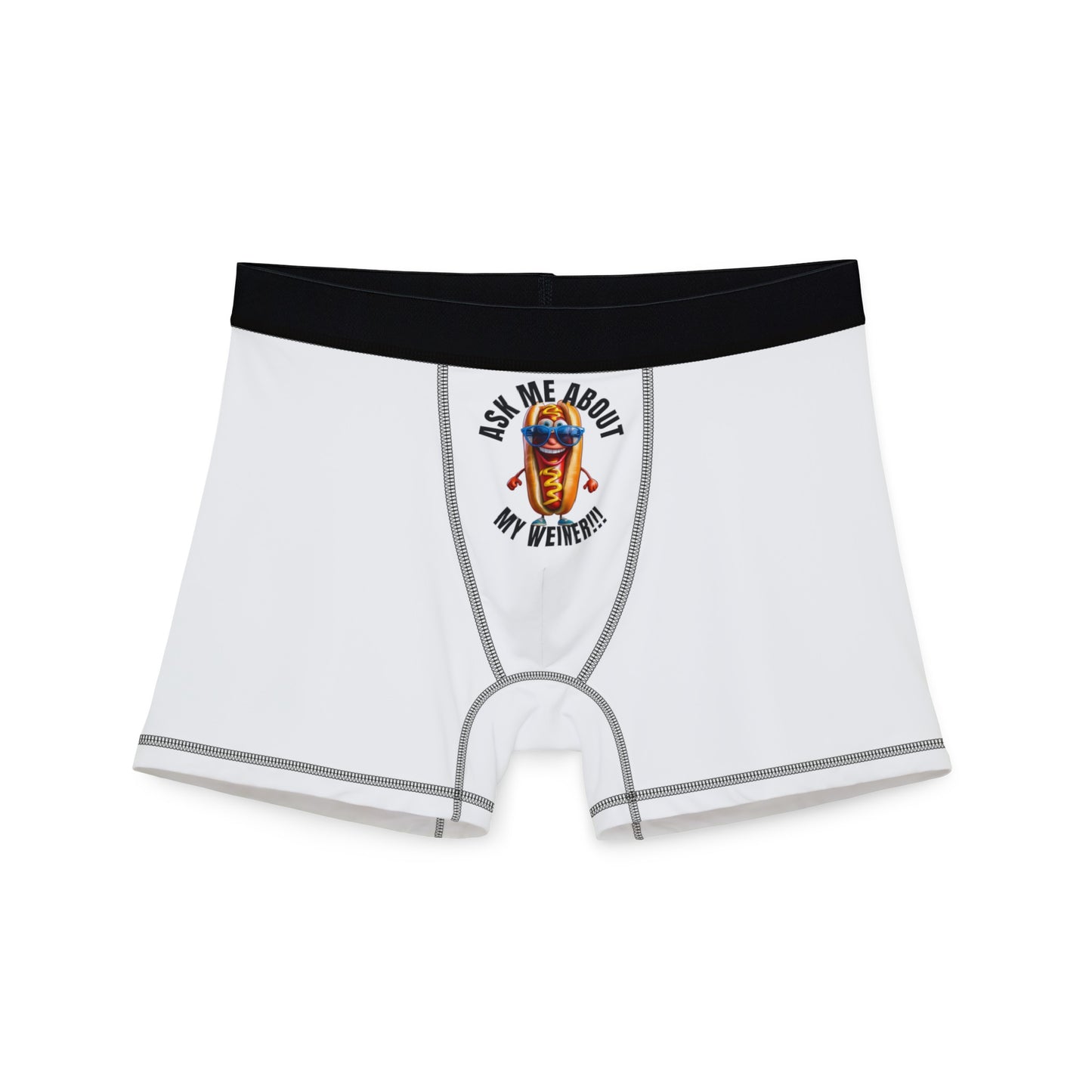 Ask me about my weiner! - Men's Boxers (AOP)