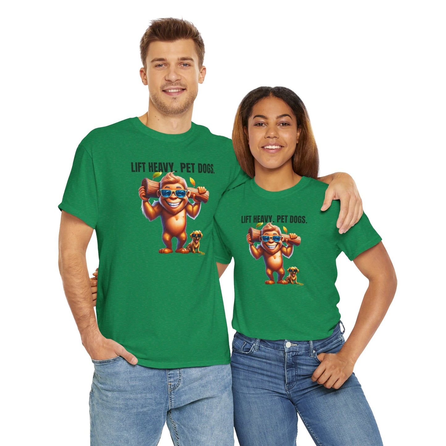 Lift heavy pet dogs 1 - Unisex Heavy Cotton Tee