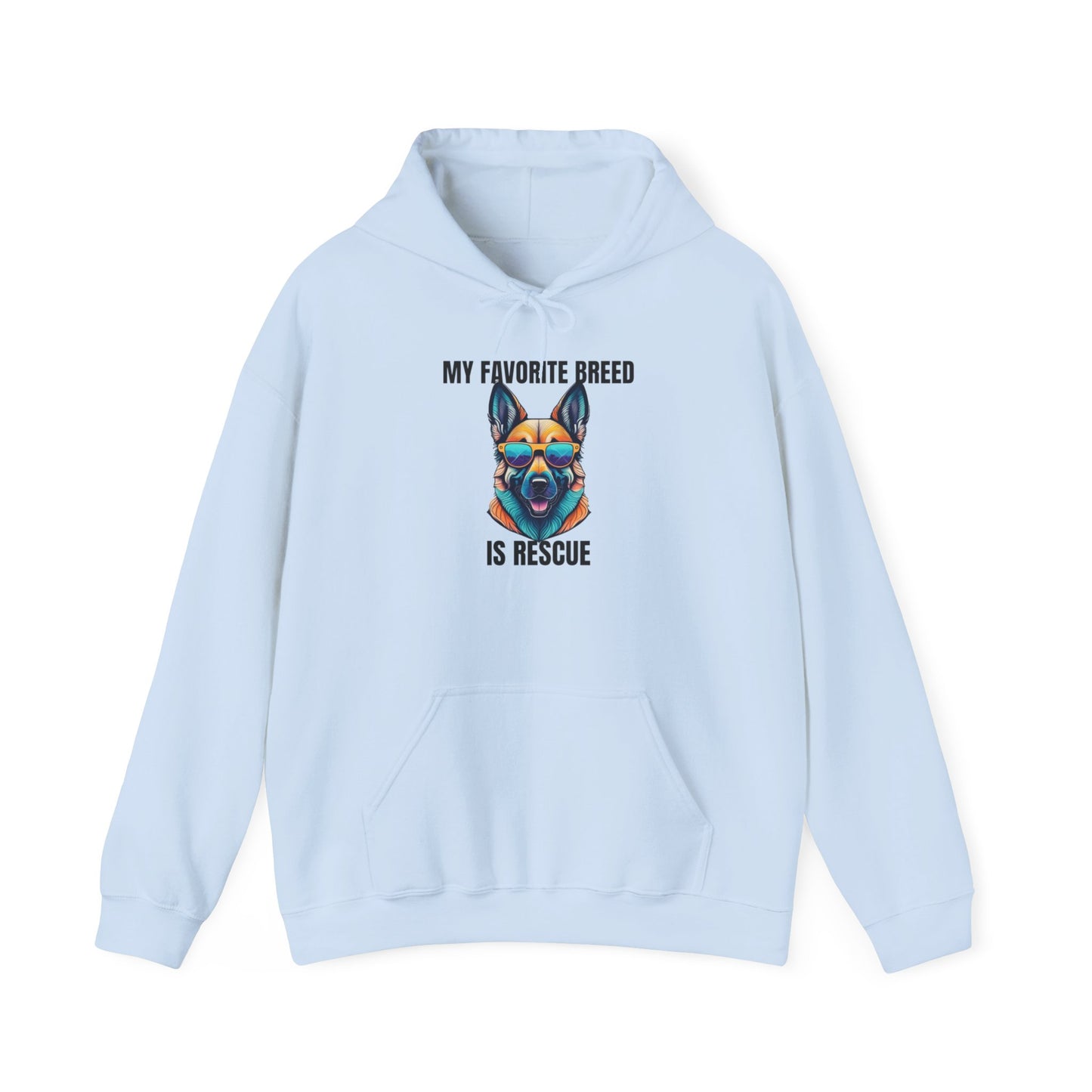 My favorite breed is rescue 6 - Unisex Heavy Blend™ Hooded Sweatshirt