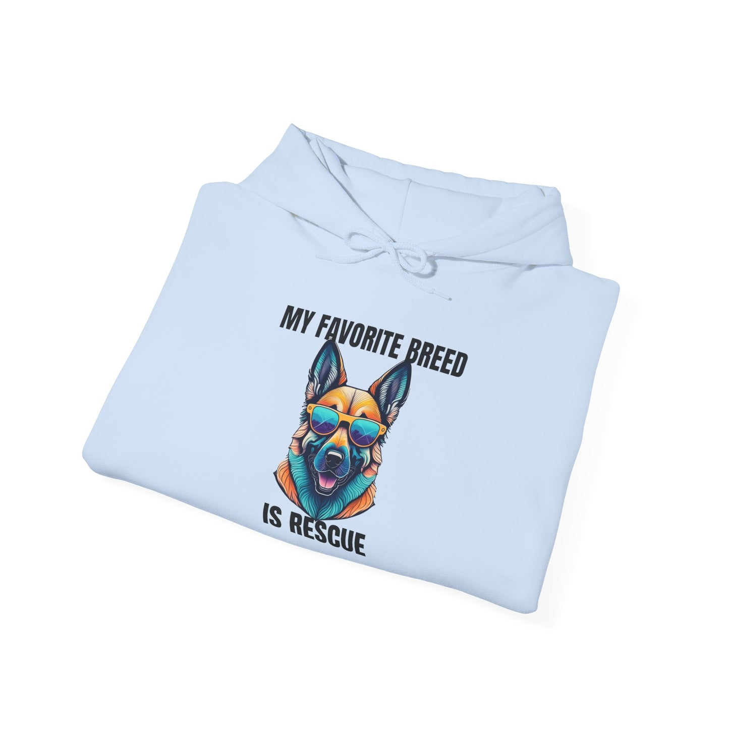 My favorite breed is rescue 6 - Unisex Heavy Blend™ Hooded Sweatshirt