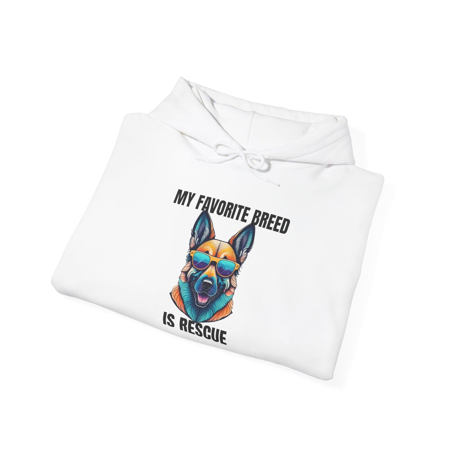 My favorite breed is rescue 6 - Unisex Heavy Blend™ Hooded Sweatshirt