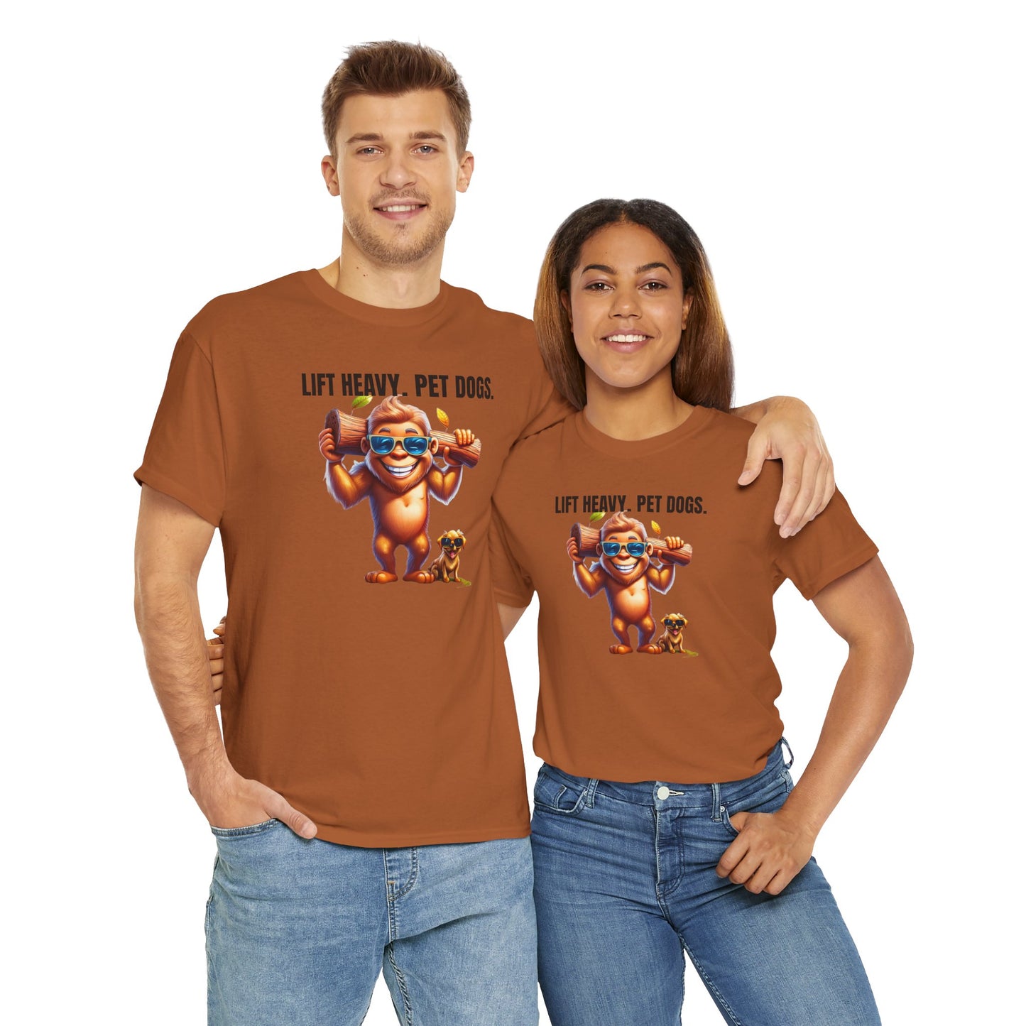 Lift heavy pet dogs 1 - Unisex Heavy Cotton Tee