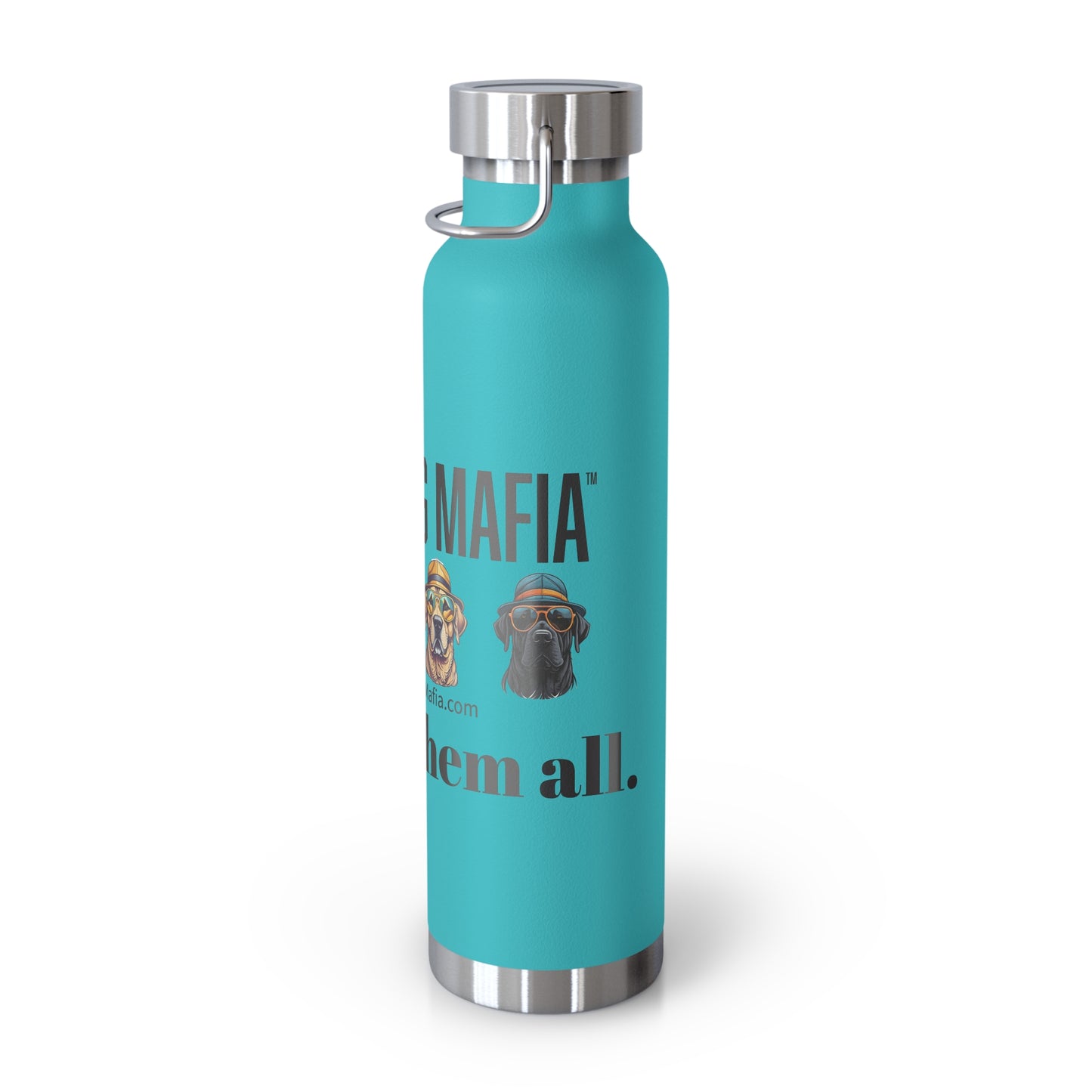 Protect them all with logo - Copper Vacuum Insulated Bottle, 22oz