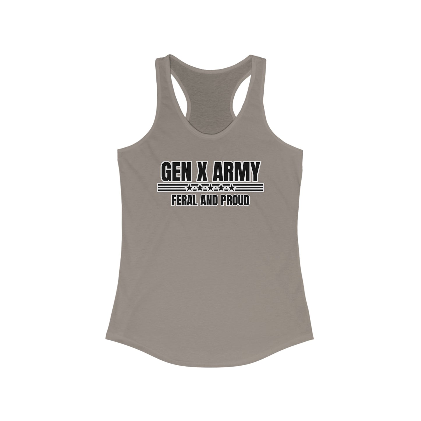 Feral and proud - Women's Ideal Racerback Tank