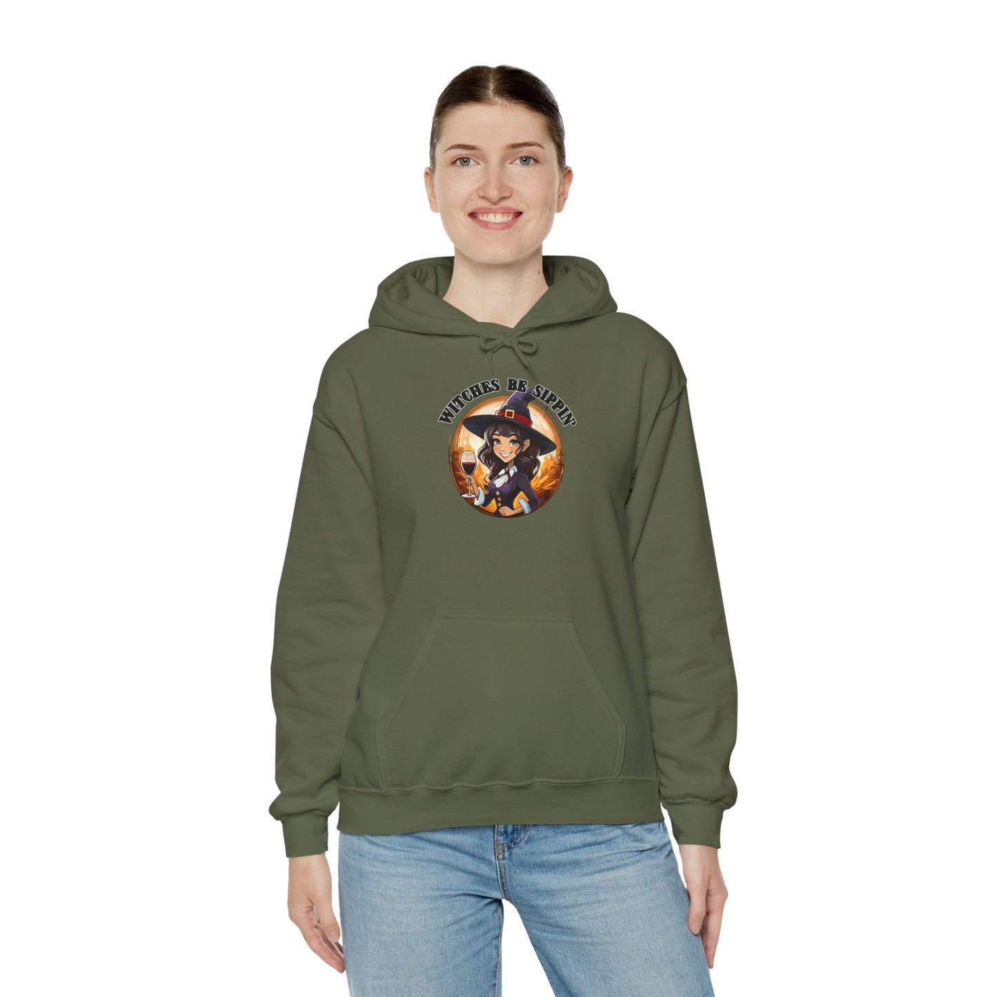 Witches Be Sippin' - Unisex Heavy Blend™ Hooded Sweatshirt