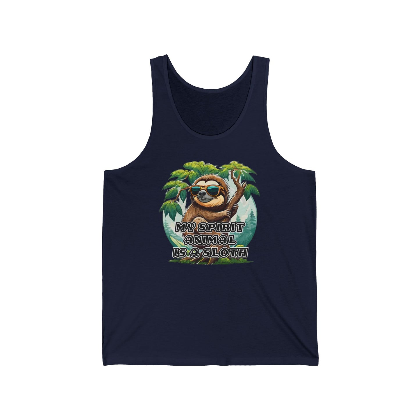 My spirit animal is a sloth - Unisex Jersey Tank