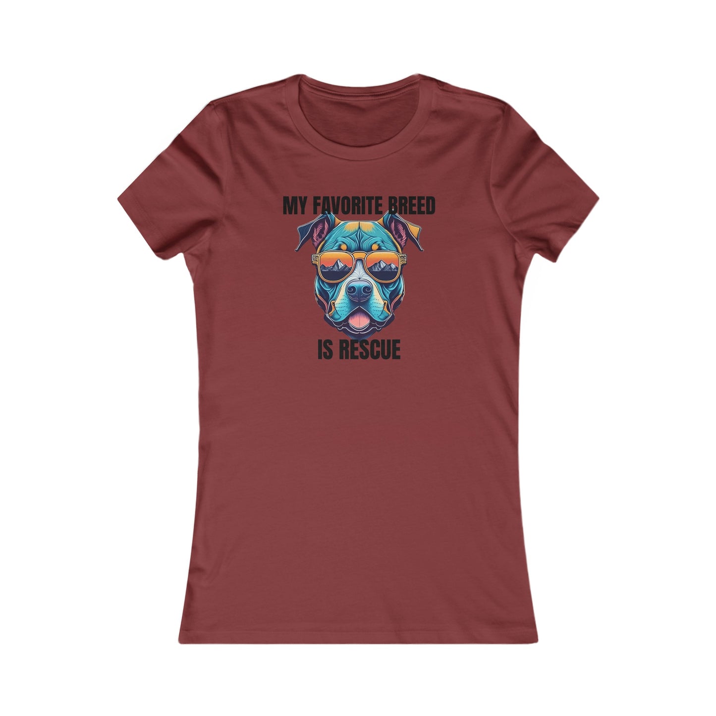 My favorite breed is rescue 1 - Women's Favorite Tee