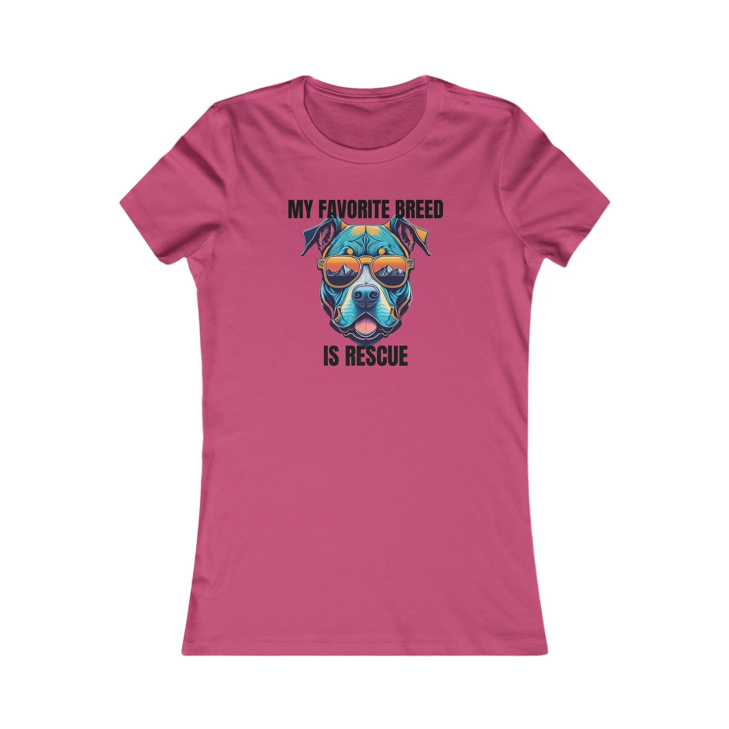 My favorite breed is rescue 1 - Women's Favorite Tee