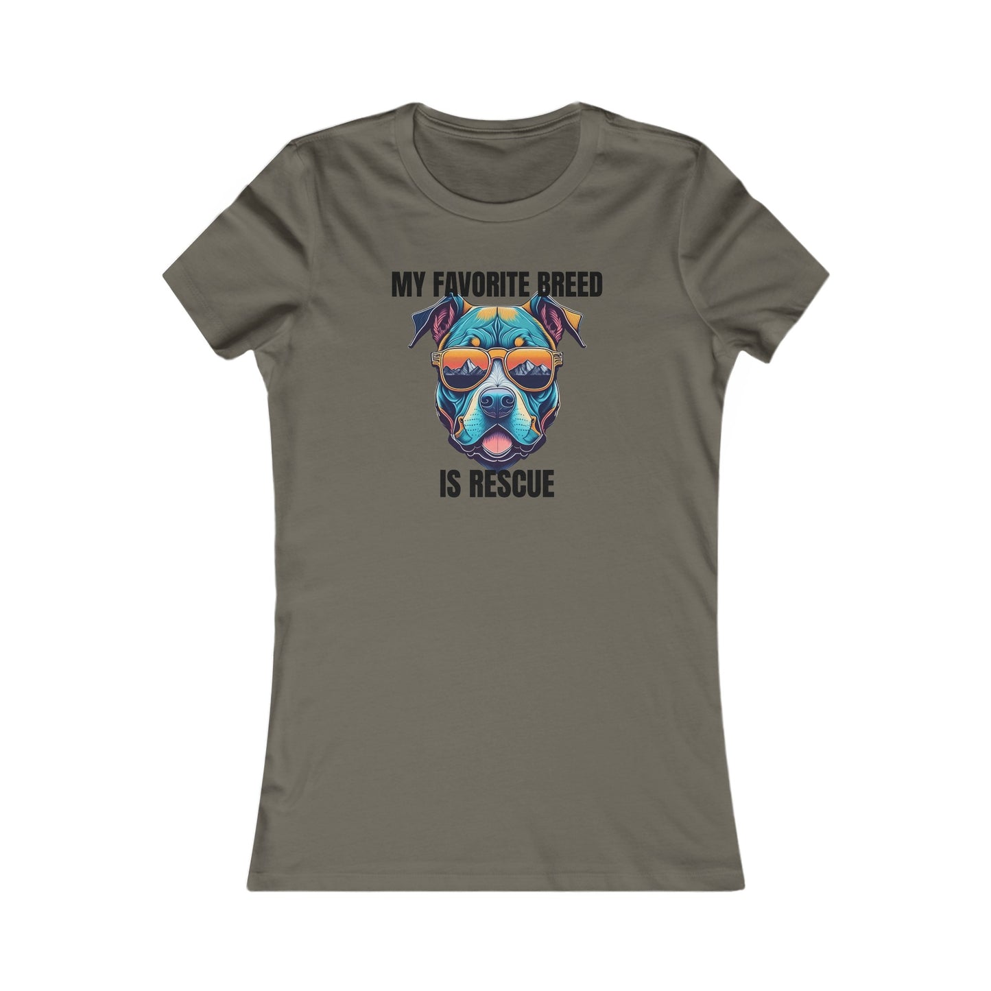 My favorite breed is rescue 1 - Women's Favorite Tee