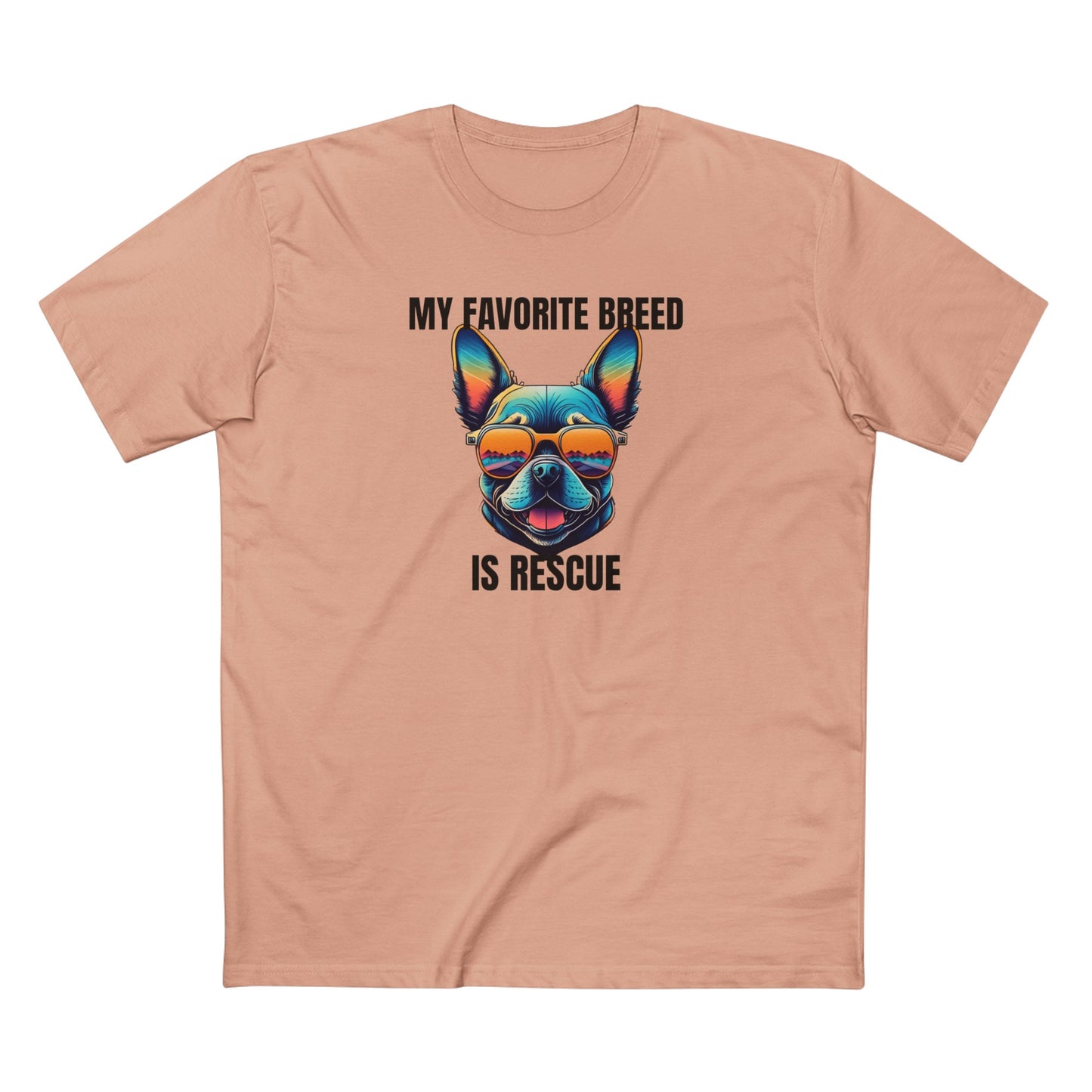 My favorite breed is rescue 3 - Men's Staple Tee