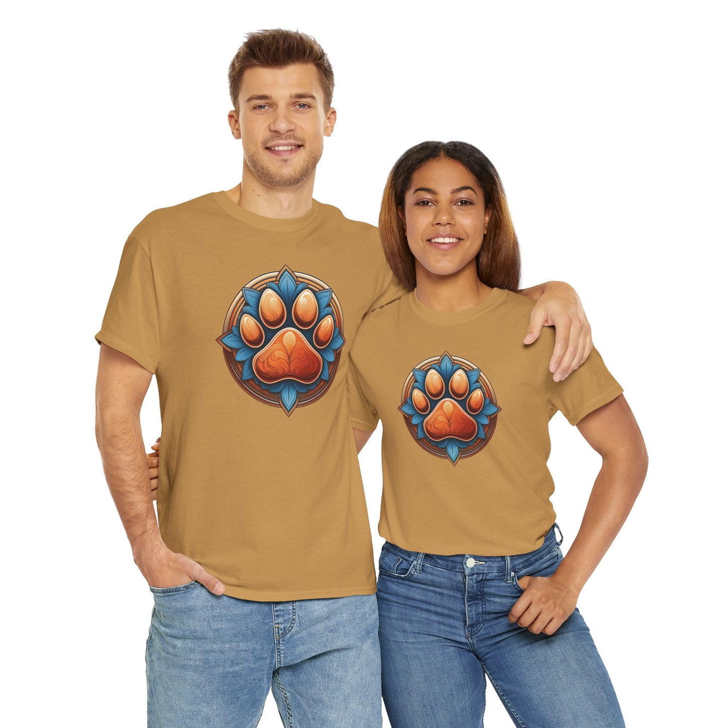 Pawprint logo - Unisex Heavy Cotton Tee