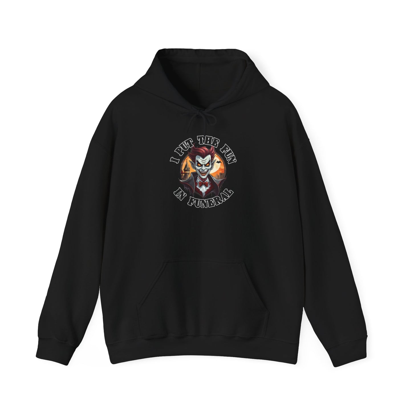 I put the fun in funeral - Unisex Heavy Blend™ Hooded Sweatshirt