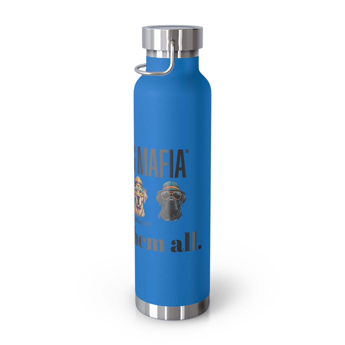 Protect them all with logo - Copper Vacuum Insulated Bottle, 22oz