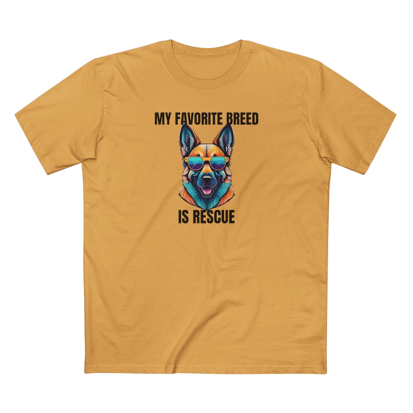 My favorite breed is rescue 6 - Men's Staple Tee