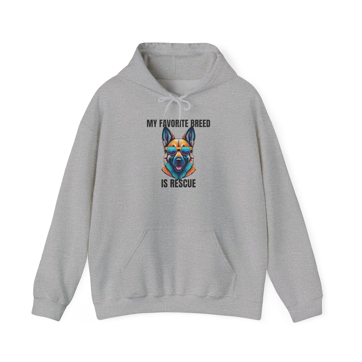 My favorite breed is rescue 6 - Unisex Heavy Blend™ Hooded Sweatshirt