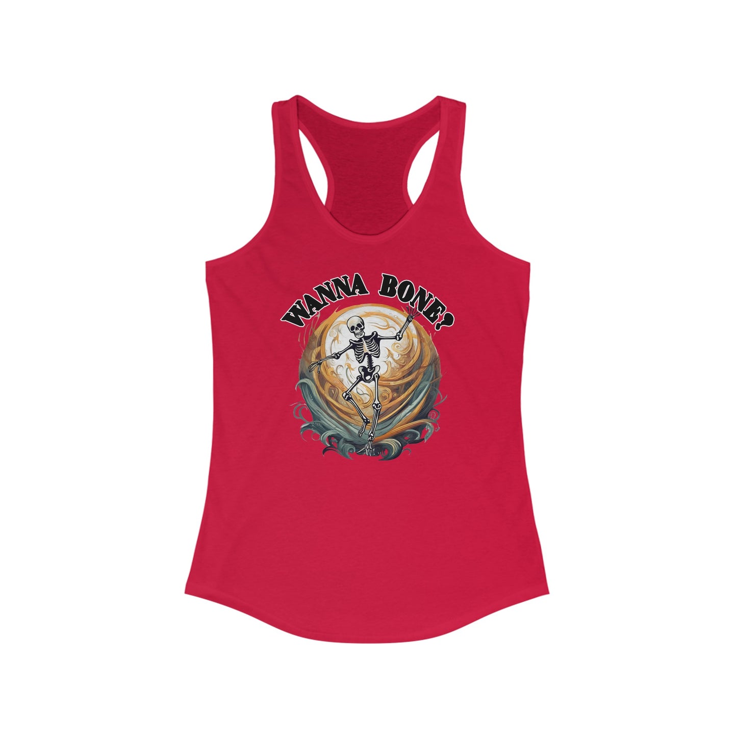 Wanna bone? - Women's Ideal Racerback Tank