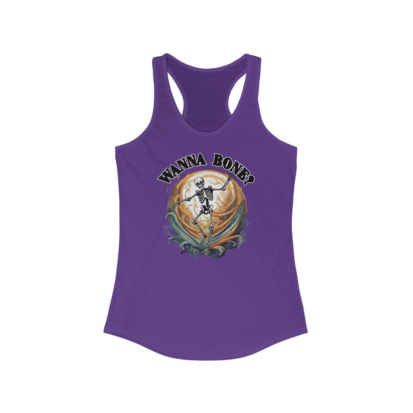 Wanna bone? - Women's Ideal Racerback Tank